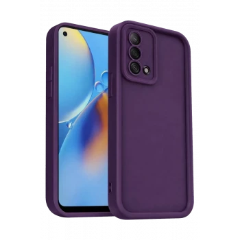 Newface Oppo A74 4G Kılıf Viera Silikon - Mürdüm