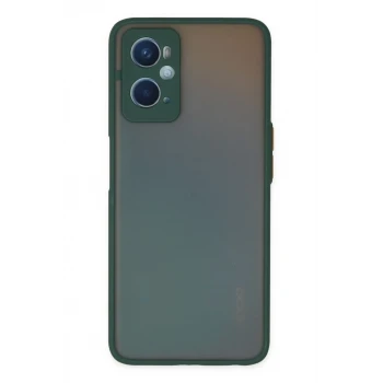 Newface Oppo A96 Kılıf Montreal Silikon Kapak - Yeşil