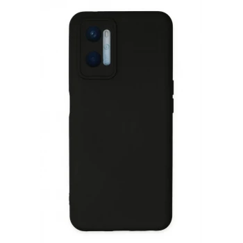 Newface Oppo A96 Kılıf Nano içi Kadife Silikon - Siyah