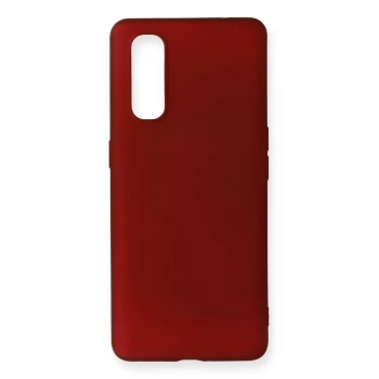 Newface Oppo Find X2 Kılıf First Silikon - Bordo