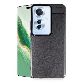 Newface Oppo Reno 11F Kılıf Auto Focus Kapak - Siyah
