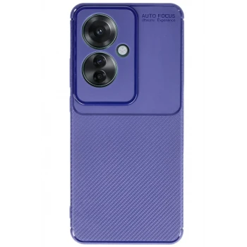 Newface Oppo Reno 11F Kılıf Auto Focus Karbon Kapak - Lacivert