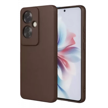 Newface Oppo Reno 11F Kılıf First Silikon - Kahverengi