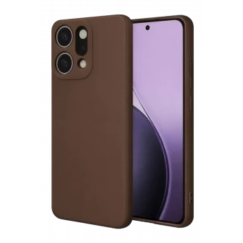 Newface Oppo Reno 14 First Silikon - Kahverengi