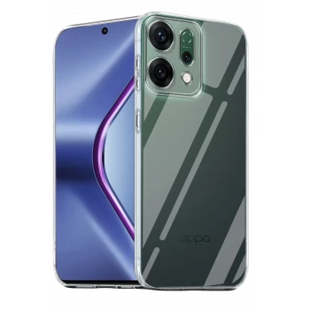 Newface Oppo Reno 14 Kılıf Lüx Şeffaf Silikon - Şeffaf