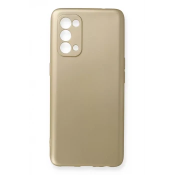 Newface Oppo Reno 5 Kılıf First Silikon - Gold
