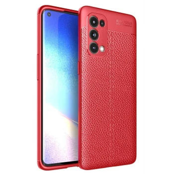 Newface Oppo Reno 5 Pro Kılıf Auto Focus Kapak - Kırmızı