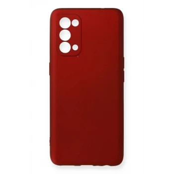Newface Oppo Reno 5 Pro Kılıf First Silikon - Bordo