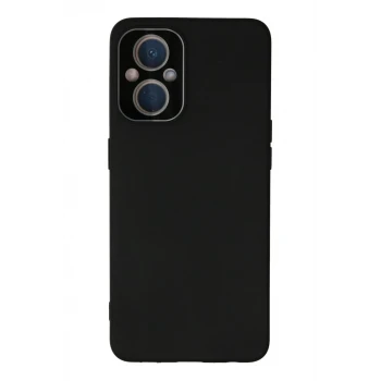 Newface Oppo Reno 7 Lite Kılıf Lansman Glass Kapak - Siyah