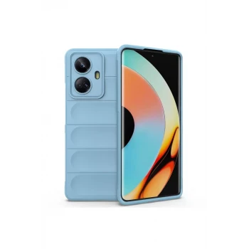 Newface Realme 10 Pro 5G Kılıf Optimum Silikon - Sky Blue