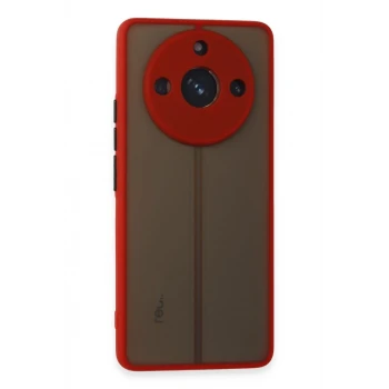 Newface Realme 11 Pro Kılıf Montreal Silikon Kapak - Kırmızı