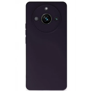 Newface Realme 11 Pro Kılıf Nano içi Kadife Silikon - Mor