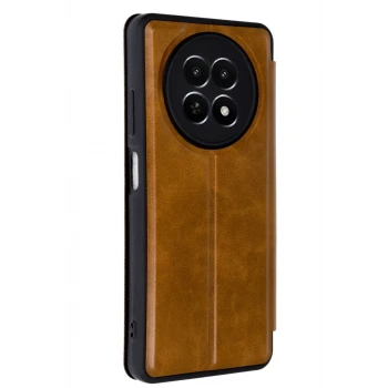 Newface Realme 12 5G Kılıf Flip Cover - Taba