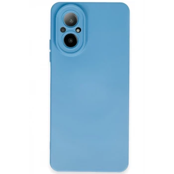 Newface Realme 12 Lite Kılıf Nano içi Kadife Silikon - Mavi