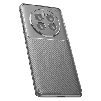 Newface Realme 12 Pro Plus Kılıf Auto Focus Karbon Kapak - Gri