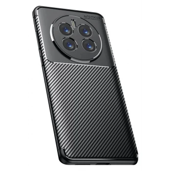 Newface Realme 12 Pro Plus Kılıf Auto Focus Karbon Kapak - Siyah