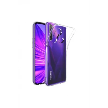 Newface Realme 5i Kılıf Lüx Şeffaf Silikon