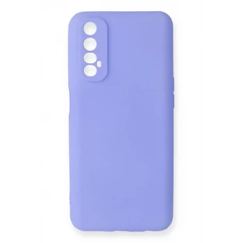 Newface Realme 7 Kılıf First Silikon - Lila