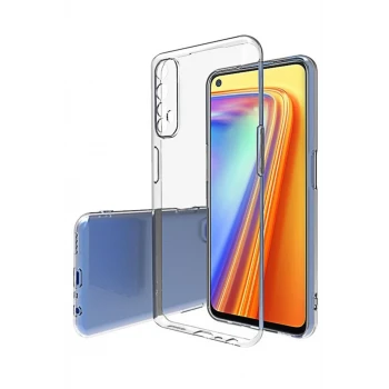 Newface Realme 7 Pro Kılıf Lüx Şeffaf Silikon - Şeffaf