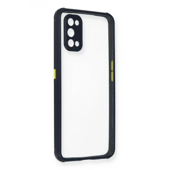 Newface Realme 7 Pro Kılıf Miami Şeffaf Silikon - Lacivert