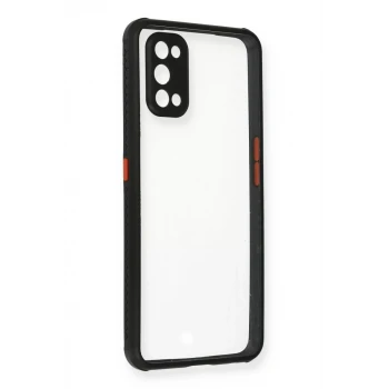 Newface Realme 7 Pro Kılıf Miami Şeffaf Silikon - Siyah