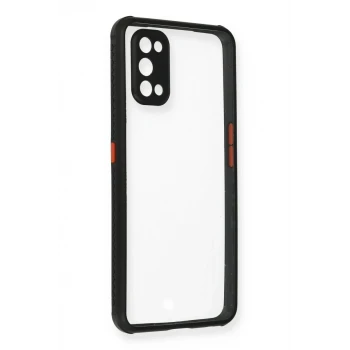 Newface Realme 7 Pro Kılıf Miami Şeffaf Silikon - Siyah