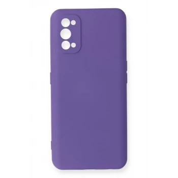Newface Realme 7 Pro Kılıf Nano içi Kadife Silikon - Mor