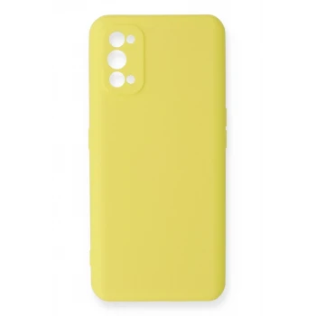 Newface Realme 7 Pro Kılıf Nano içi Kadife Silikon - Sarı