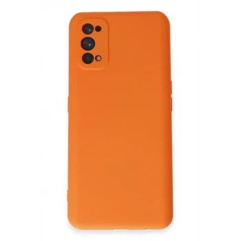 Newface Realme 7 Pro Kılıf Nano içi Kadife Silikon - Turuncu