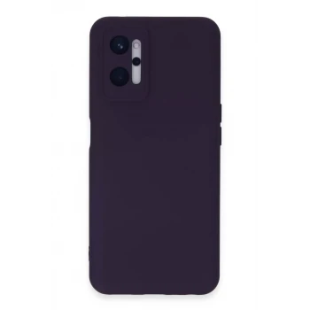 Newface Realme 9i 4G Kılıf Nano içi Kadife Silikon - Mor