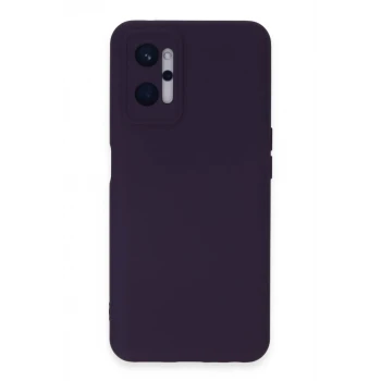 Newface Realme 9i 4G Kılıf Nano içi Kadife Silikon - Mor