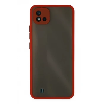 Newface Realme C11 2021 Kılıf Montreal Silikon Kapak - Kırmızı