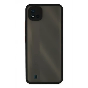 Newface Realme C11 2021 Kılıf Montreal Silikon Kapak - Siyah