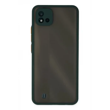 Newface Realme C11 2021 Kılıf Montreal Silikon Kapak - Yeşil