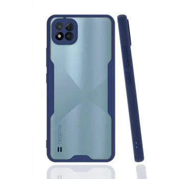 Newface Realme C11 2021 Kılıf Platin Silikon - Lacivert