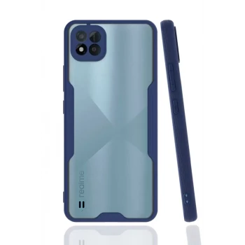 Newface Realme C11 2021 Kılıf Platin Silikon - Lacivert