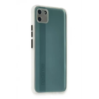 Newface Realme C11 Kılıf Miami Şeffaf Silikon - Şeffaf