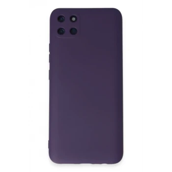 Newface Realme C11 Kılıf Nano içi Kadife Silikon - Mor