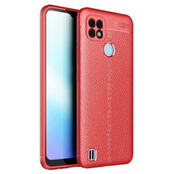 Newface Realme C21 Kılıf Auto Focus Kapak - Kırmızı