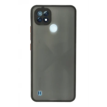 Newface Realme C21 Kılıf Montreal Silikon Kapak - Siyah