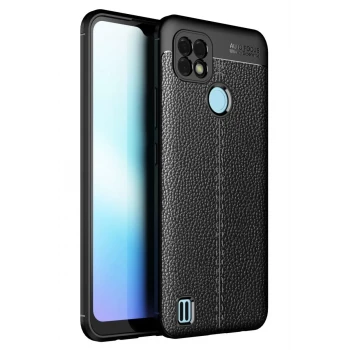 Newface Realme C25 Kılıf Auto Focus Kapak - Siyah