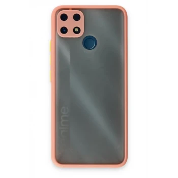 Newface Realme C25 Kılıf Montreal Silikon Kapak - Pembe