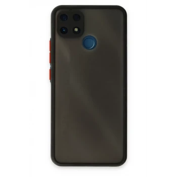 Newface Realme C25 Kılıf Montreal Silikon Kapak - Siyah