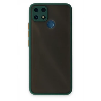 Newface Realme C25 Kılıf Montreal Silikon Kapak - Yeşil