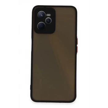Newface Realme C35 Kılıf Montreal Silikon Kapak - Siyah