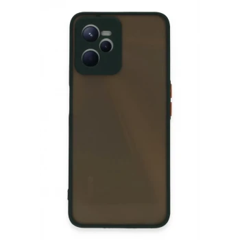 Newface Realme C35 Kılıf Montreal Silikon Kapak - Yeşil