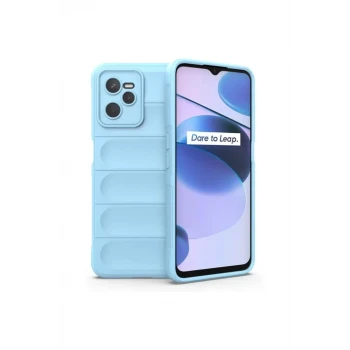 Newface Realme C35 Kılıf Optimum Silikon - Sky Blue