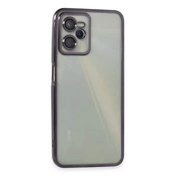 Newface Realme C35 Kılıf Razer Lensli Silikon - Mor