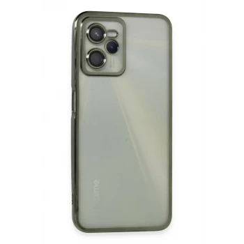 Newface Realme C35 Kılıf Razer Lensli Silikon - Yeşil