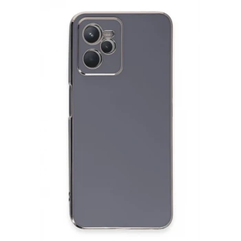 Newface Realme C35 Kılıf Volet Silikon - Mavi
